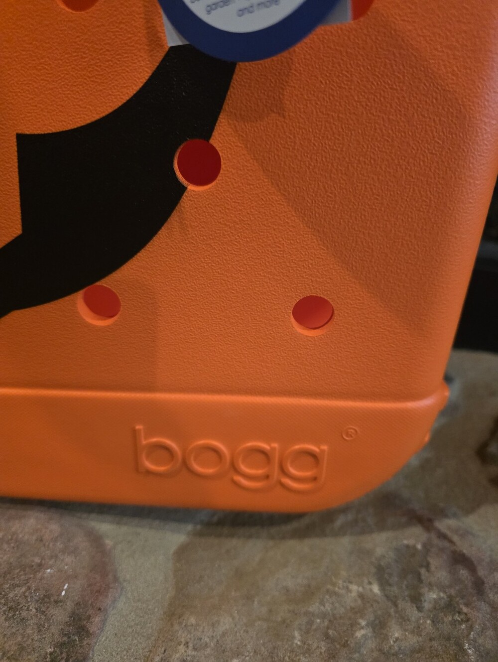 BOGG BAG Orange Pumpkin Jack-O'-Lantern Tote - Picture 3 of 5
